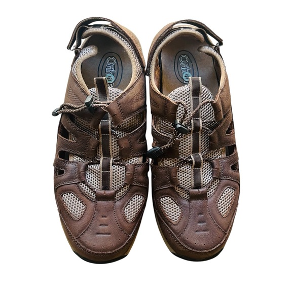 Orthofeet Men's Clearwater Heel Strap Leather
Sandal Shoe 13 2E Wide Brown - Picture 2 of 8